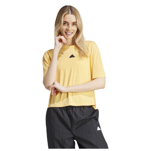 Adidas Γυναικεία κοντομάνικη μπλούζα City Escape Loose Crop Tee